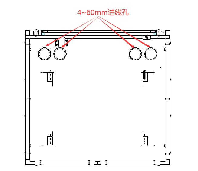 Cable Entry Holes Cable Entry Holes