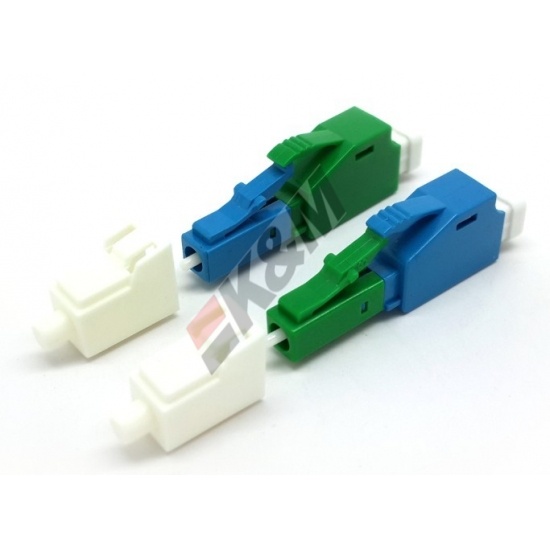 LC/APC Male to LC/PC Female Simplex SM Fiber Optic Adapter