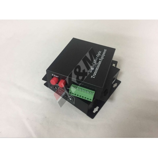  1fiber FC SM de DX a 4 puertos RS232 Media Converter